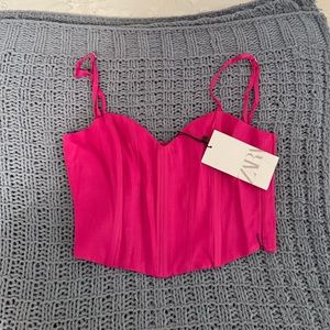NEW Pink Zara Corset Top